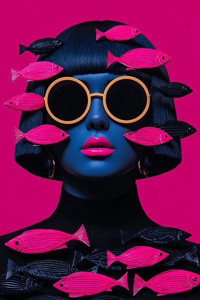 Poissons fluorescents dans les rêves magiques par Karina Brouwer