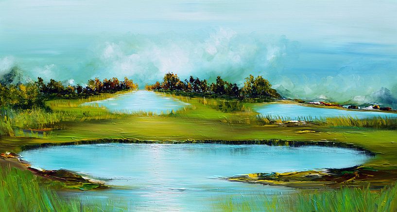 Paysage de fantaisie par Gena Theheartofart
