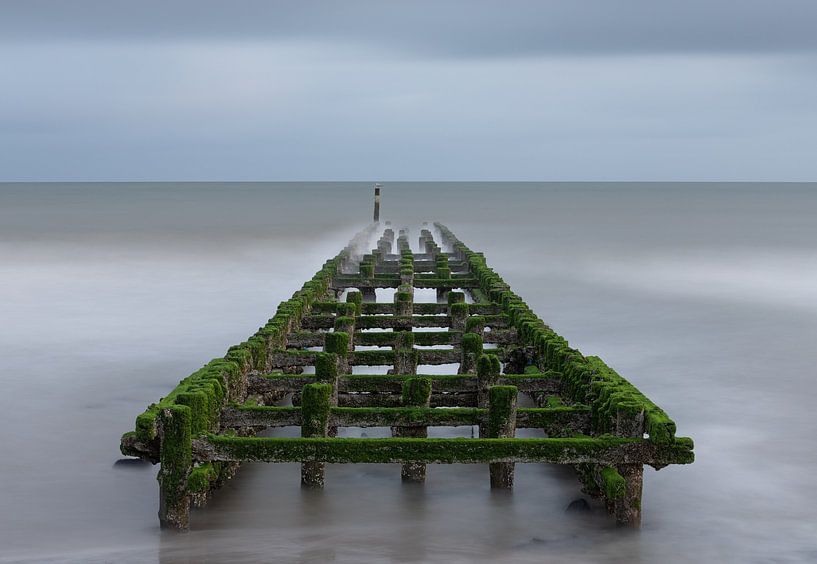 Breakwaters on the Dutch coast near West Kapelle in Zeeland by Jan van der Vlies