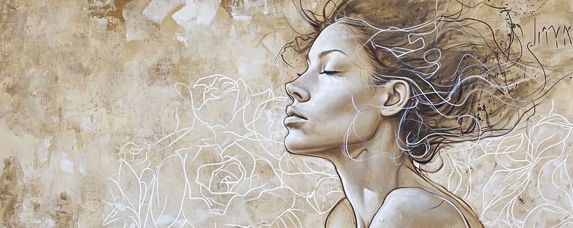 Portrait moderne | Golden Rest par La collection ARTEO