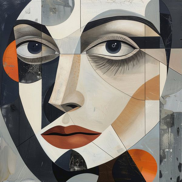 Portrait de femme abstrait par Poster Art Shop