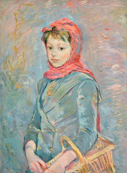 Berthe Morisot,Fille avec un panier,2 par finemasterpiece