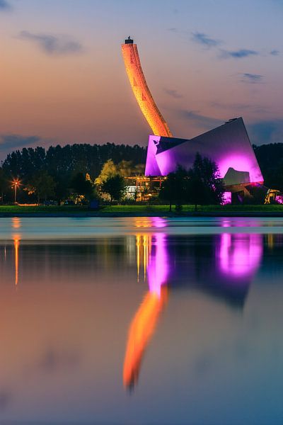 Sonnenuntergang im Kletterzentrum Bjoeks, Groningen von Henk Meijer Photography