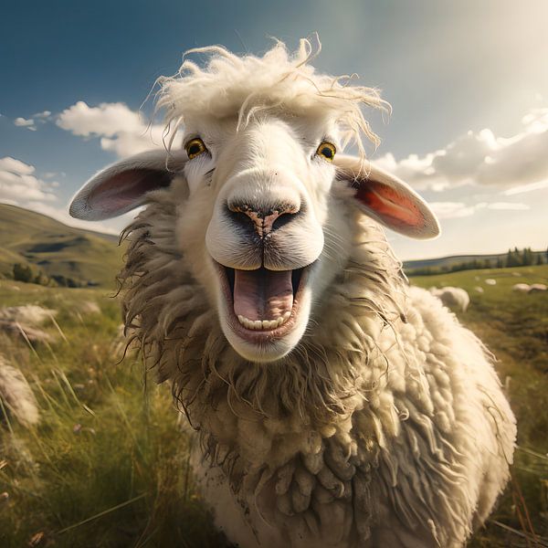 Lustiges Schaf von YArt