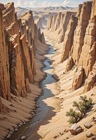 Yolyn Am dans le désert de Gobi