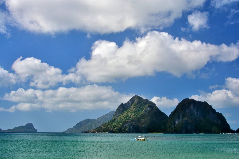 Zwischen Strand und Hügeln, die Schönheit von El Nido von Frank Photos