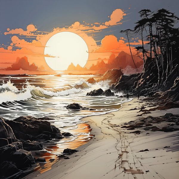 À la plage par Cafe Noir