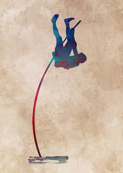 Stabhochsprung #Stabhochsprung #Sport #Leichtathletik von JBJart Justyna Jaszke