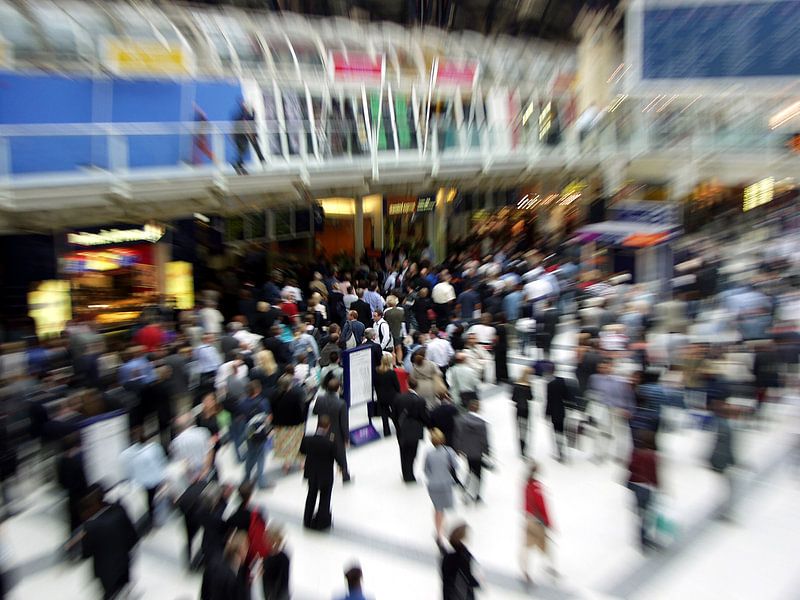 Liverpool Street - London Tube Station - Rush Hour von Ruth Klapproth