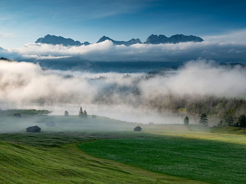 View over the Geroldsee to the Karwendel by Andreas Müller