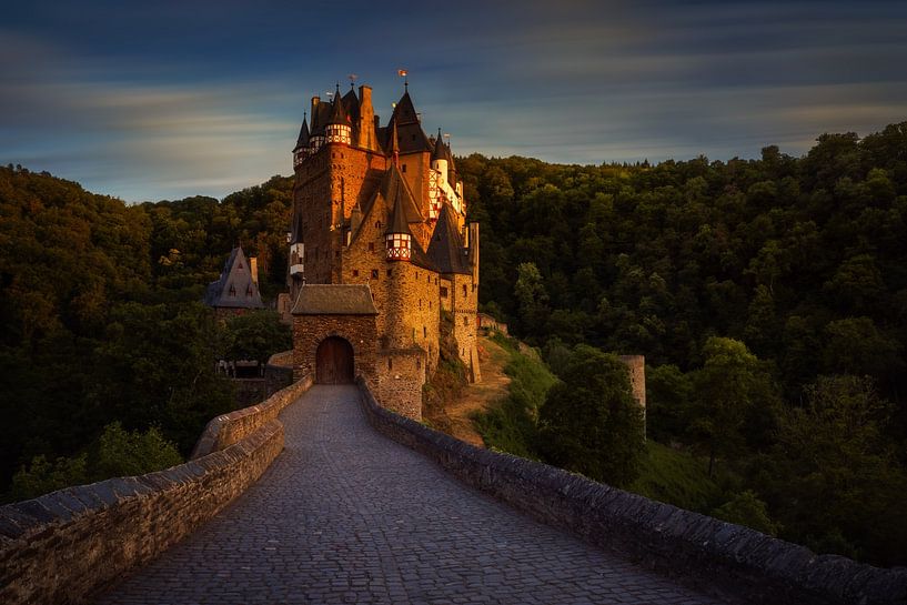 Eltz Castle sunset by Wojciech Kruczynski