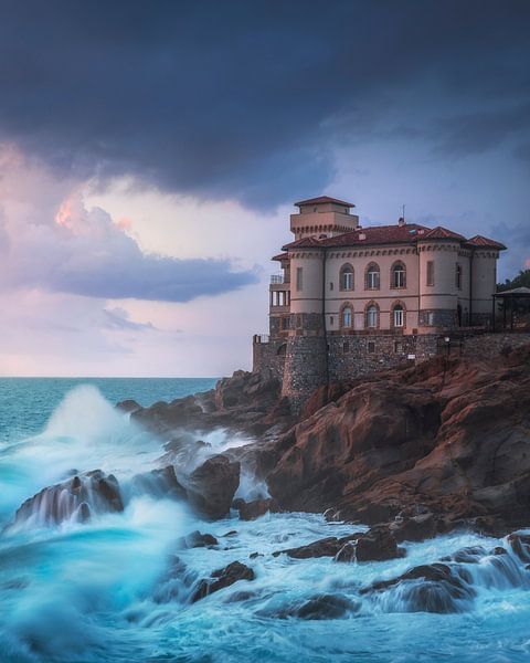 Boccale castle during a storm, Tuscany by Stefano Orazzini