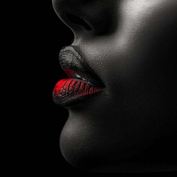 Mysterious Woman | Red in the Darkness by Karina Brouwer