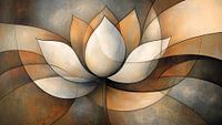 Fleur de lotus abstraite