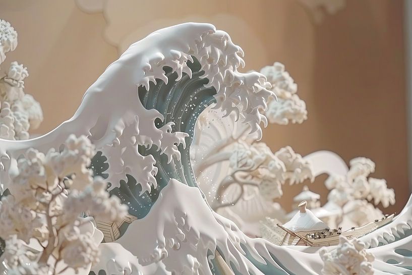 Peinture de paysage marin au Japon par Egon Zitter