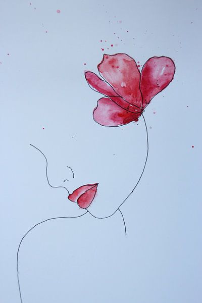 Gentle self-portrait by Anja Zinken Bertens