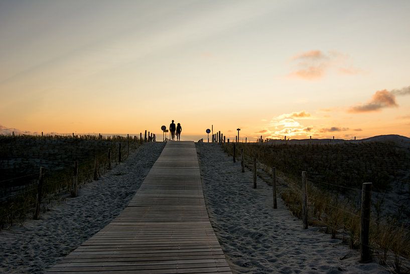 Zonsondergang aan het strand von Arjen Schippers