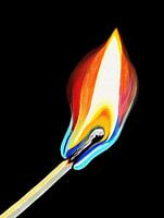 Brennende Inspiration Abstrakte Flamme Energie & Kreativität