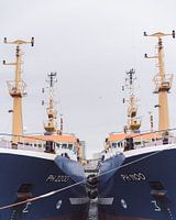 Vissersboten in de Haven, Scheveningen