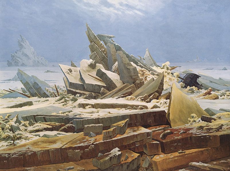 La mer de glace, Caspar David Friedrich par art icons