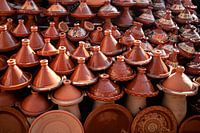 Tajines auf dem Markt in Marrakesch