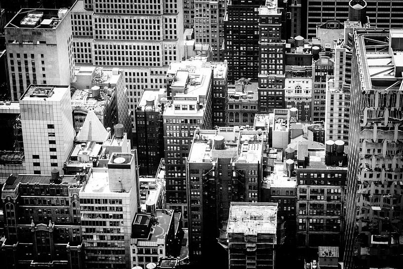 Skyscraper, New York City (zwart-wit versie) par H Verdurmen