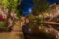 Vollmond über der Utrechter Oudegracht