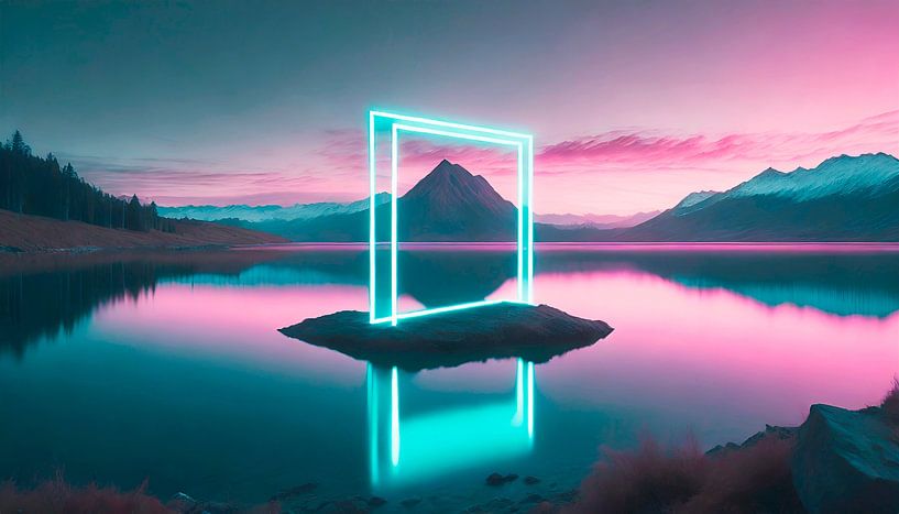 See mit Neon Beleuchtung von Mustafa Kurnaz