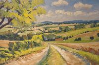 Route de campagne vers Malines