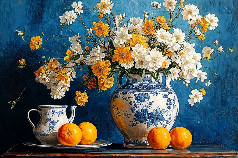 Florales Delfter Blau ii von Studio BB