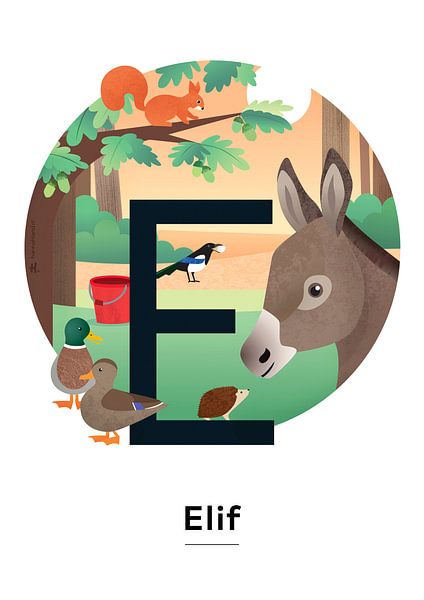 Name poster Elif by Hannah Barrow