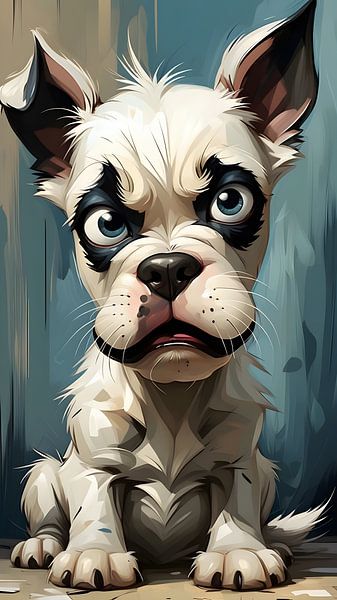 Hund, der die Herzen mit seinem Blick berührt von Bart Veeken