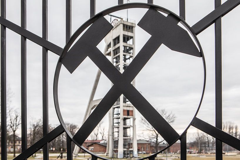 Szyb Prezydent, Präsident des Bergwerks in Chorzow Polen von Eric van Nieuwland