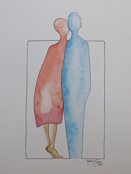 He and She, Kiss by Helma van der Zwan