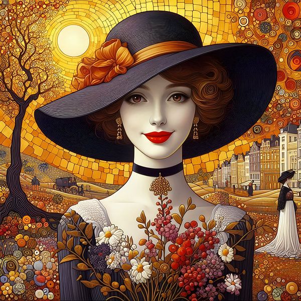 Lady with Hat by Caroline Lichthart