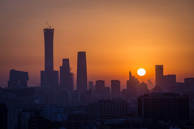 Sunrise in Beijing (Beijing), China by Frank Verburg
