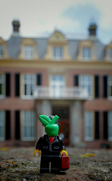 Mann mit Apfel von Eric de Haan