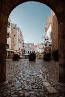 Cozy street with old, beautiful houses in Ibiza | Architecture | Street Photography