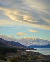 Linsenförmige Wolken über dem Mount Cook