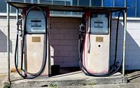 Old petrol pumps
