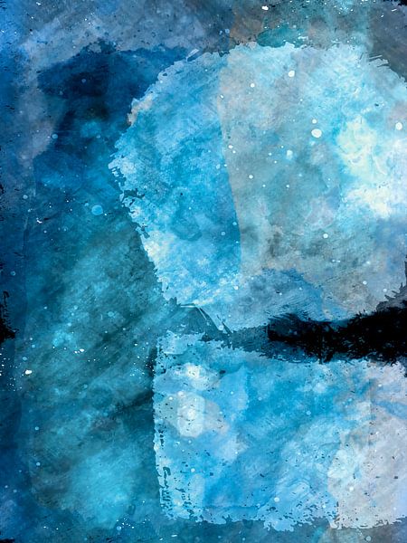 Art moderne et abstrait contemporain Clair de lune par Mad Dog Art