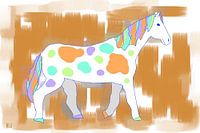 Kleurrijk muispaard 3