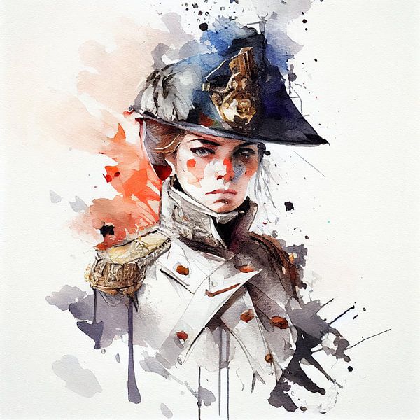 Napoleonic Officer in White by Chromatic Fusion Studio