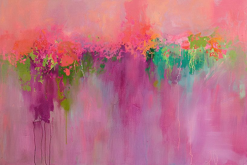 Rosige Töne Unendlichkeit von Abstraktes Gemälde