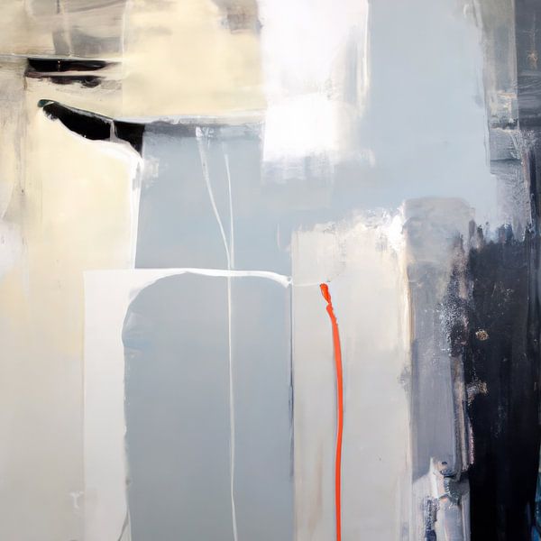 Modern abstract schilderij &quot;Feeling blue&quot; van Studio Allee