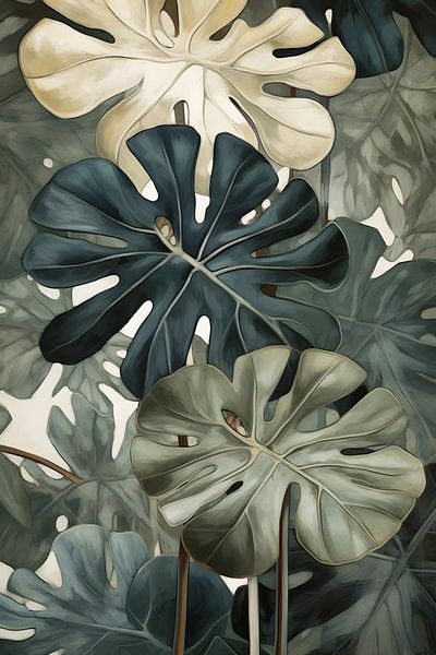 Urban Jungle Large Leaf von But First Framing