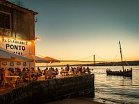 Restaurante Ponto Final Lissabon nach Sonnenuntergang
