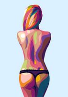 Hot Girl Sexy Pop Art