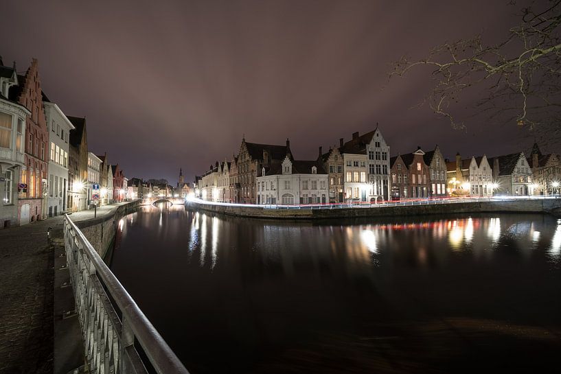 Longest the water in the beautiful city of Bruges by Marcel Derweduwen