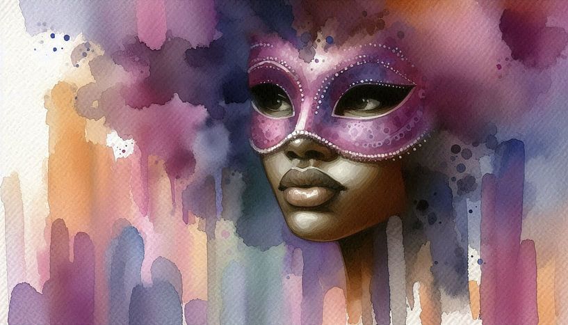 Venezianische Maske von Nicolette Vermeulen